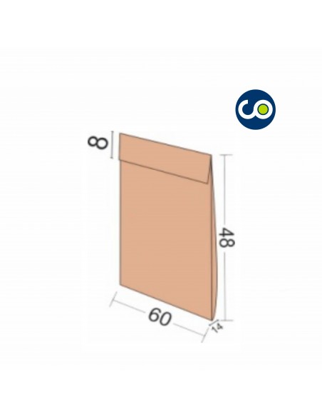 Sobre papel kraft doble cinta adhesiva inviolable PERSONALIZADO