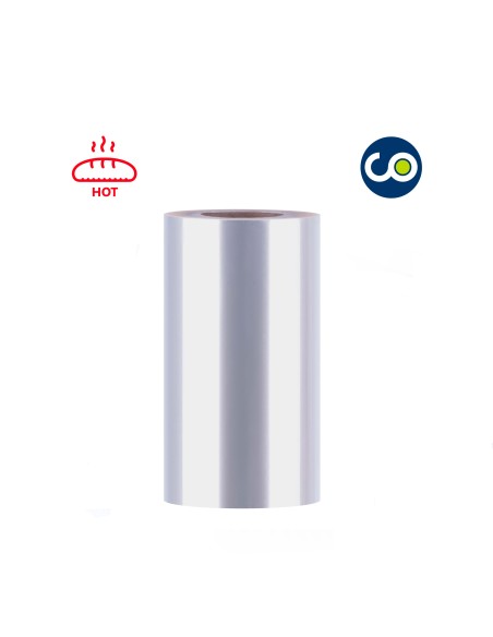 Bobine de film pour chauffage adaptée au four et au micro-ondes. Film pour emballage automatique dans flowpack