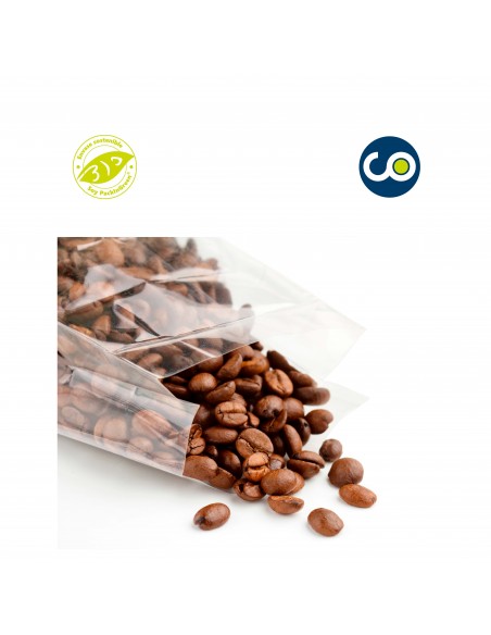 Sac compostable transparent