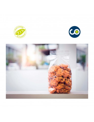 Sac compostable transparent