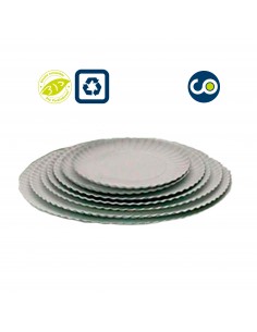 White round plate
