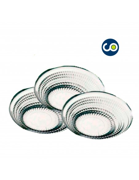 Plaque ronde en argent