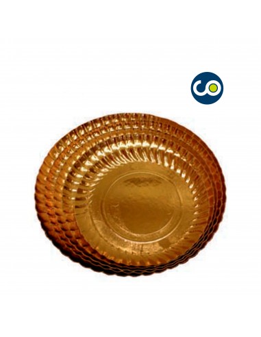 Gold round plate