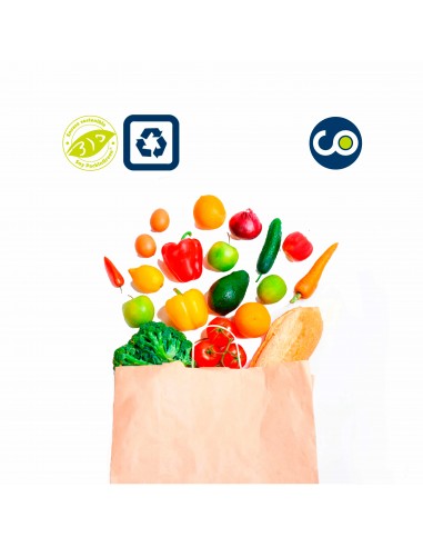 Papiertüte mit braunem Griff