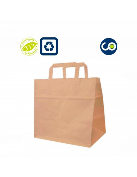 Kraftpapiertüte mit anonymem Griff